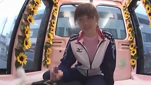 Exotic Japanese chick in Amazing Bus JAV clip