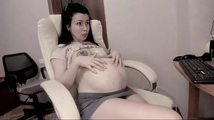Huge tits pregnant latina