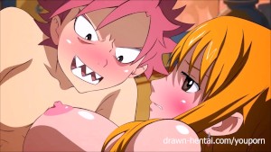 Fairy tail xxx - natsu and erza... and lucy!