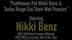 Penthouse pet nikki benz &amp;amp; tasha reign eat their wet pussies
