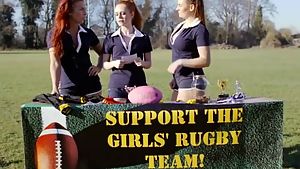 Ella hughes is a sexy redhead rugby player ready to take one for the team