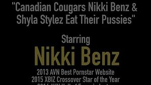 Canadian cougars nikki benz &amp;amp; shyla stylez eat their pussies