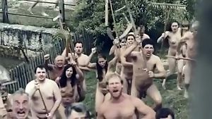 Horny amateur Nudists, Outdoor xxx scene