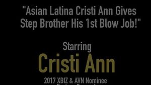 Asian latina cristi ann gives step brother his 1st blow job!