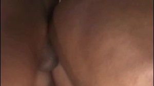Black bbw fucks a skinny guy with enormous dick