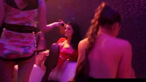 Very sexy pornstars gets nailed in a club