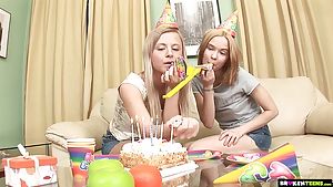 Birthday Party Turns Into Threesome