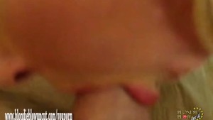 Horny milf blondie is such an oral sex pro with a big cock and cum facial