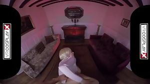 Vr powergirl assembly parody with huge boobed angel wicky vrcosplayx com
